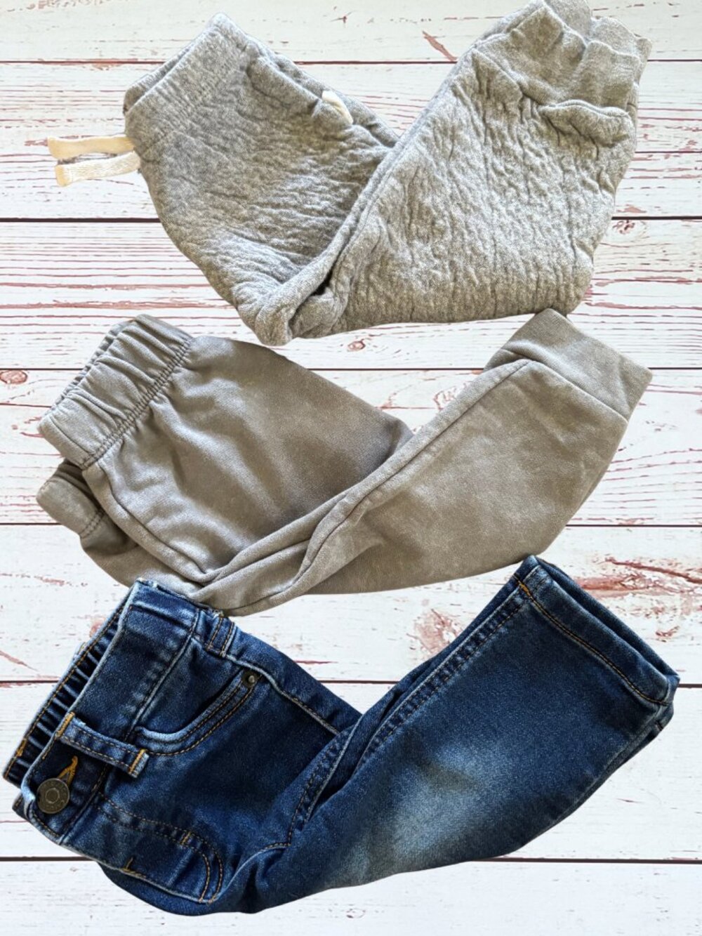 Baby Boy 3-6M Pants Bundle | Cat & Jack, Burt's Bees & Jeans | 3-Piece Lot